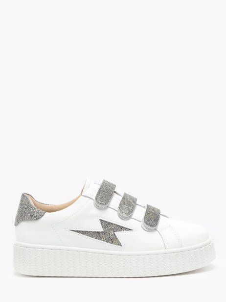 Sneakers Jane En Cuir Vanessa wu Gris accessoires BK2231AT