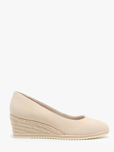 Pumps In Leather Tamaris Beige accessoires 42