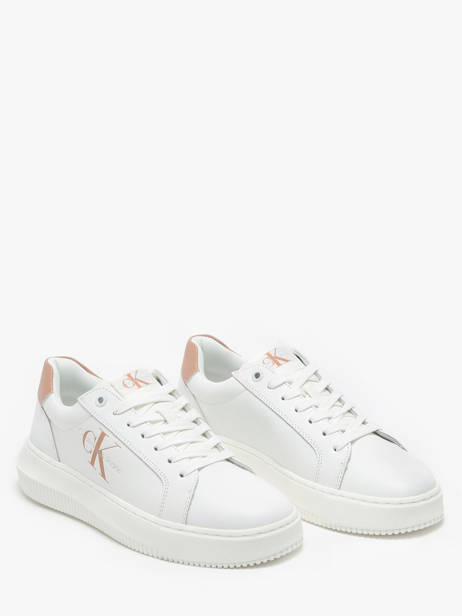 Sneakers En Cuir Calvin klein jeans Blanc accessoires 8230K6 vue secondaire 2