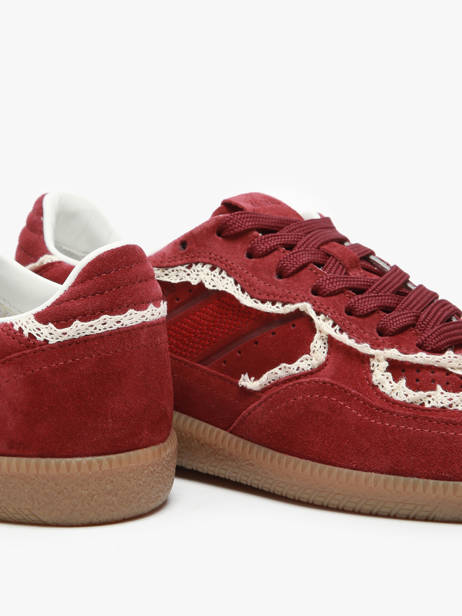 Sneakers Tb.490 Crochet Burgundy In Leather Alohas Red accessoires 10082303 other view 3