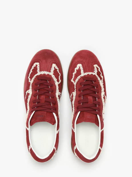 Sneakers Tb.490 Crochet Burgundy In Leather Alohas Red accessoires 10082303 other view 4