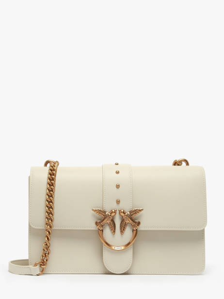 Shoulder Bag Love Bag Icon Leather Pinko Beige love bag icon A0F1