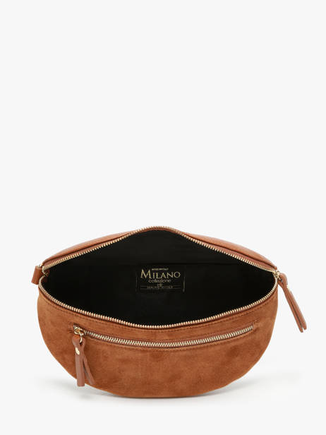 Sac Banane Milano Orange velvet caviar VC24111 vue secondaire 3