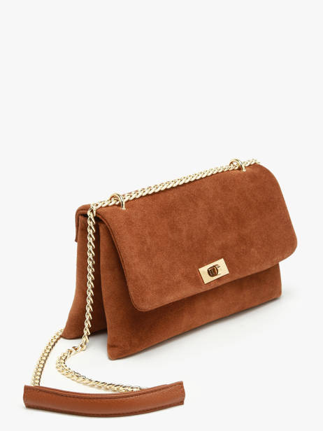 Sac Bandoulière Velvet Caviar Cuir Milano Marron velvet caviar VC24115 vue secondaire 2