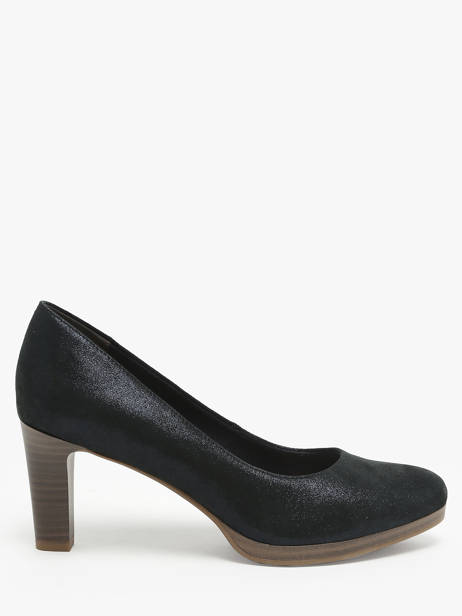 Pumps In Leather Tamaris Blue accessoires 41
