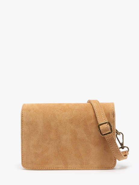 Shoulder Bag Velvet Leather Milano Brown velvet VE24115 other view 4