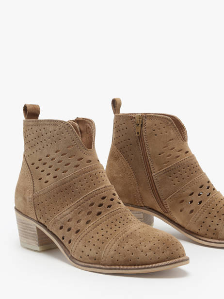 Bottines à Talon Nelly En Cuir Alpe Marron accessoires 53911101 vue secondaire 2