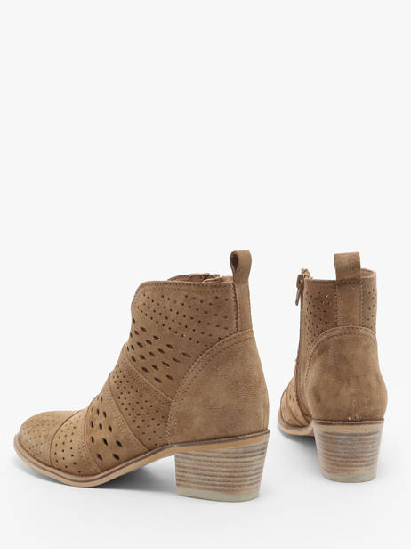 Bottines à Talon Nelly En Cuir Alpe Marron accessoires 53911101 vue secondaire 3