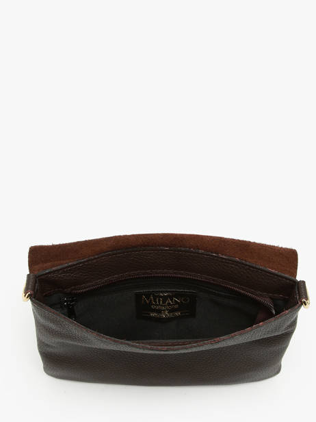 Shoulder Bag Velvet Caviar Leather Milano Brown velvet caviar VC24114 other view 3