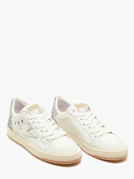 Sneakers Danny En Cuir Semerdjian Blanc accessoires DANNY657 vue secondaire 2