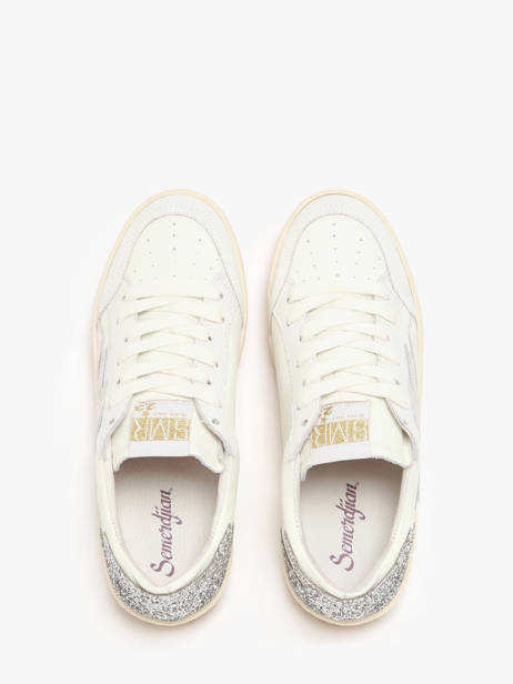 Sneakers Danny En Cuir Semerdjian Blanc accessoires DANNY657 vue secondaire 4