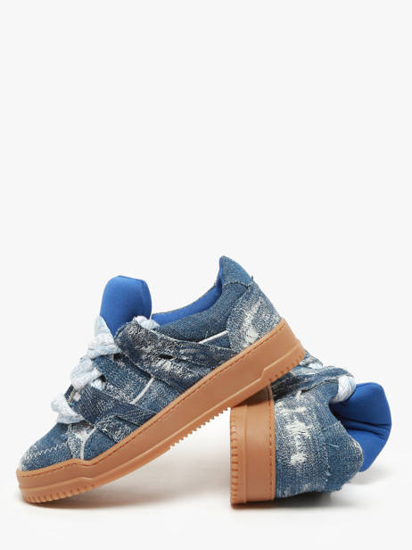 Sneakers Inna En Cuir Semerdjian Bleu accessoires INNAB337 vue secondaire 3