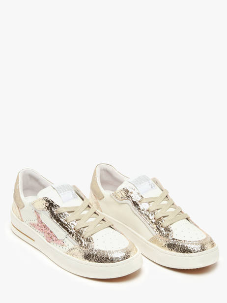 Sneakers Ale En Cuir Semerdjian Or accessoires ALEB717 vue secondaire 2