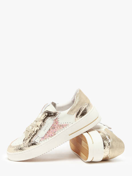 Sneakers Ale En Cuir Semerdjian Or accessoires ALEB717 vue secondaire 3