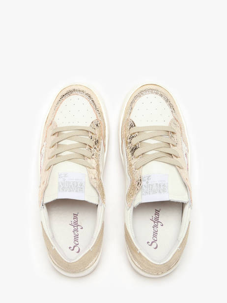 Sneakers Ale En Cuir Semerdjian Or accessoires ALEB717 vue secondaire 4