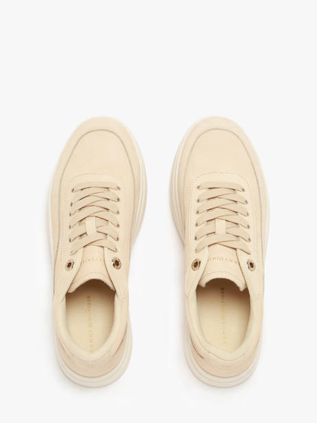 Sneakers In Leather Tommy hilfiger Beige accessoires 8462ACJ other view 4