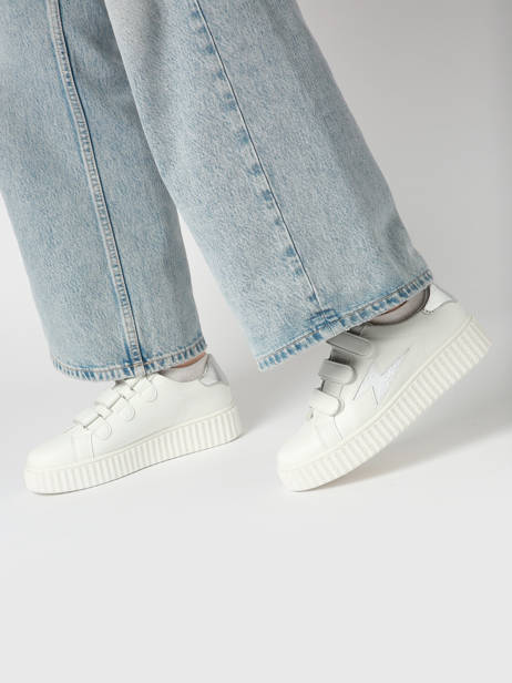 Sneakers Virginie Vanessa wu Blanc accessoires BK2753BL vue secondaire 1