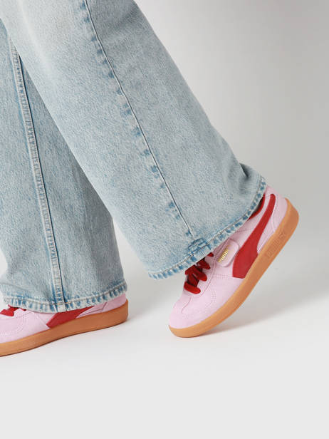 Sneakers Palermo In Leather Puma Pink accessoires 39646350 other view 1