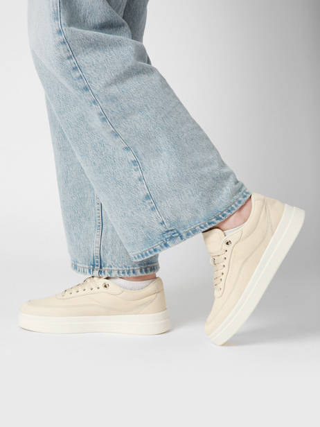 Sneakers In Leather Tommy hilfiger Beige accessoires 8462ACJ other view 1