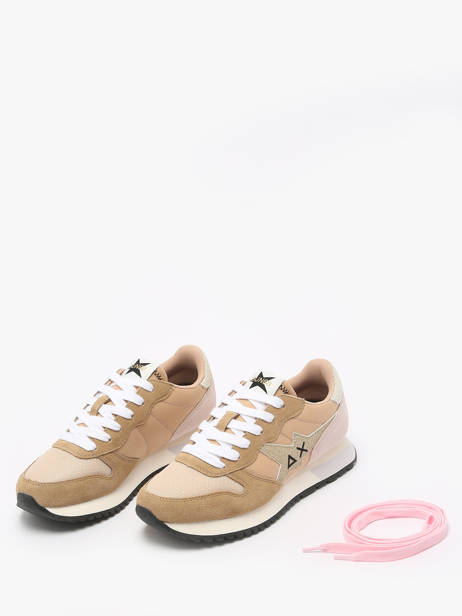 Sneakers Stargirl Glitter Sun68 Beige accessoires Z35212 vue secondaire 2