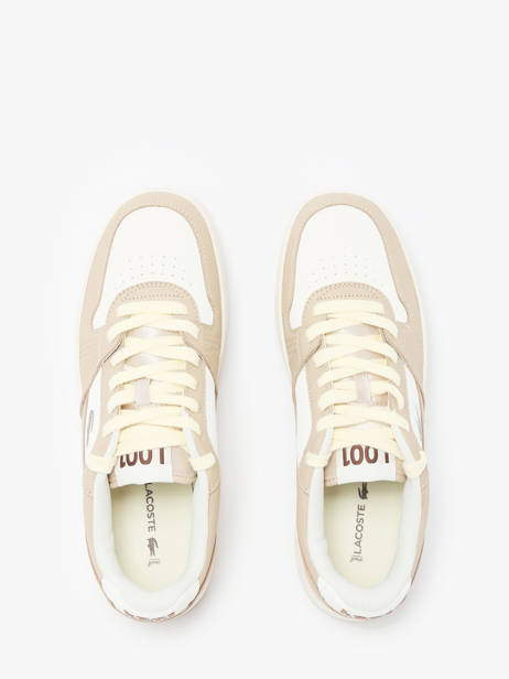 Sneakers L001 In Leather Lacoste Beige men 9SMA0045 other view 4