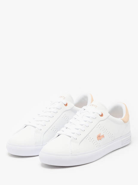 Sneakers Powercourt 2.0 In Leather Lacoste White accessoires 8SFA0003 other view 2