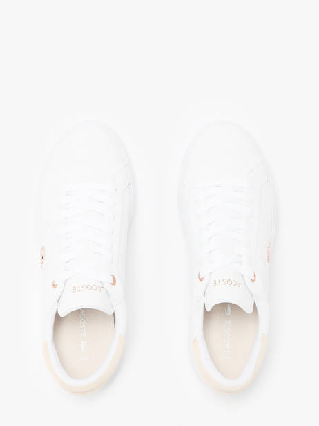 Sneakers Powercourt 2.0 In Leather Lacoste White accessoires 8SFA0003 other view 4