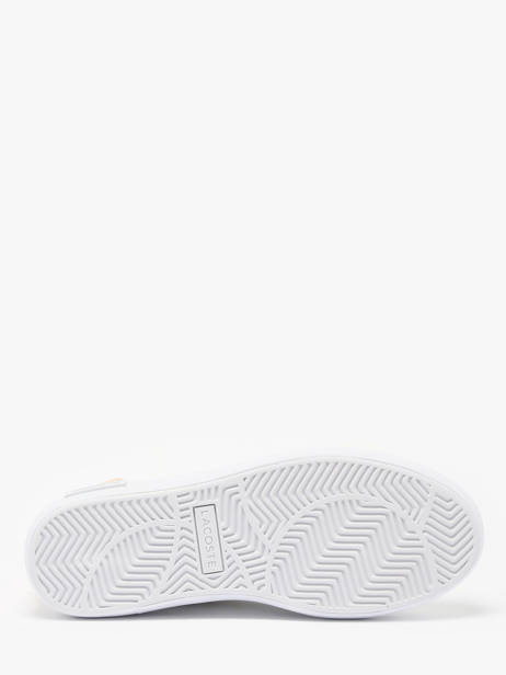 Sneakers Powercourt 2.0 In Leather Lacoste White accessoires 8SFA0003 other view 5