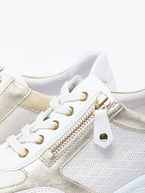 Sneakers Ylona In Leather Mephisto White accessoires P5146918 other view 3