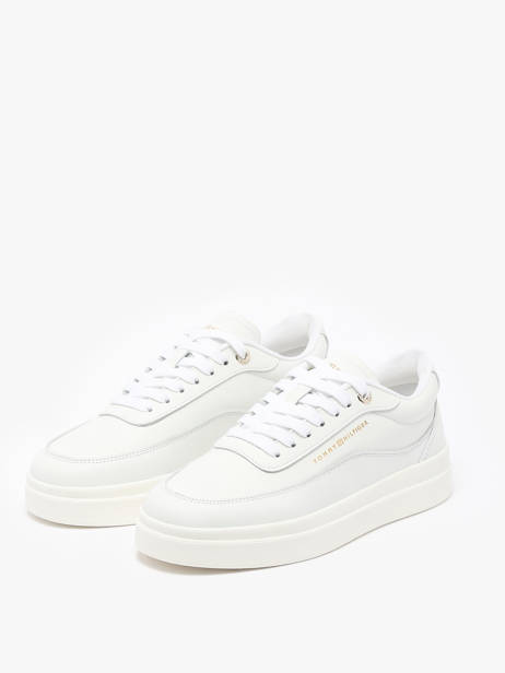 Sneakers In Leather Tommy hilfiger White accessoires 8800YBS other view 2