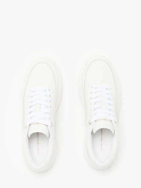 Sneakers In Leather Tommy hilfiger White accessoires 8800YBS other view 4