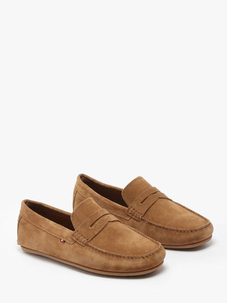 Moccasins In Leather Tommy hilfiger Brown men 4998GVQ other view 2