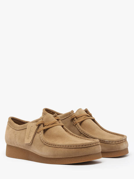 Derby Shoes Wallabee In Leather Clarks Brown men 26172821 other view 2