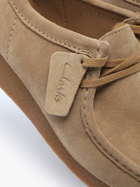 Derby Shoes Wallabee In Leather Clarks Brown men 26172821 other view 3