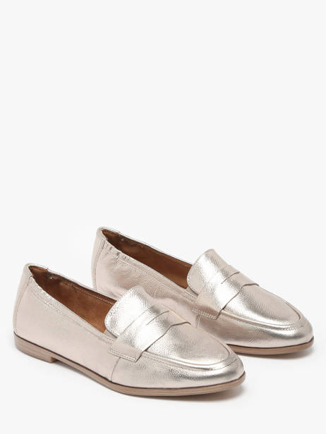Mocassins En Cuir Tamaris Or accessoires 42 vue secondaire 2