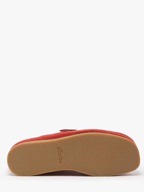 Derby Shoes Wallabee In Leather Clarks Red men 26180921 other view 5