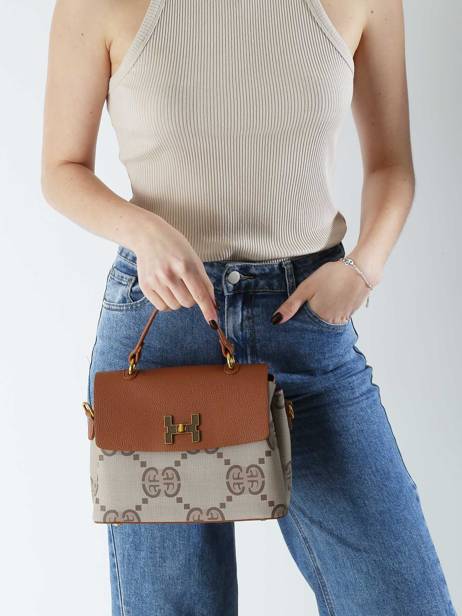 Satchel Signed Miniprix Brown signed 1 other view 1