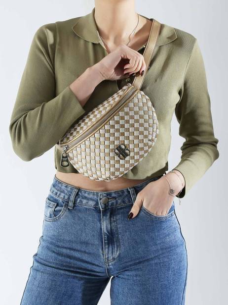 Braided Tessa Belt Bag Laurent david Gold ld bags 8 other view 1