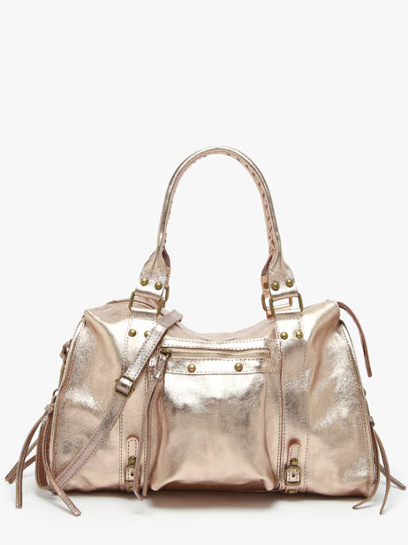 A4 Size Shoulder Bag Nine Leather Milano Gold nine NI24093