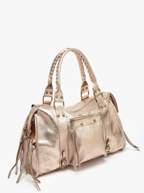 A4 Size Shoulder Bag Nine Leather Milano Gold nine NI24093 other view 2