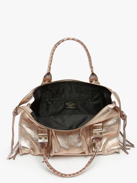 A4 Size Shoulder Bag Nine Leather Milano Gold nine NI24093 other view 3