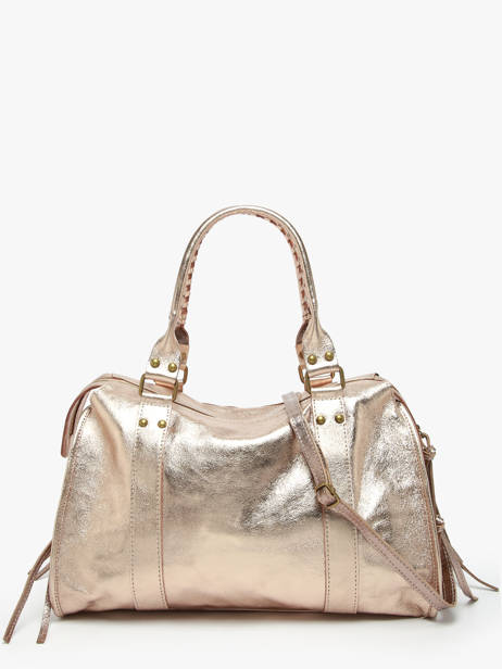 A4 Size Shoulder Bag Nine Leather Milano Gold nine NI24093 other view 4