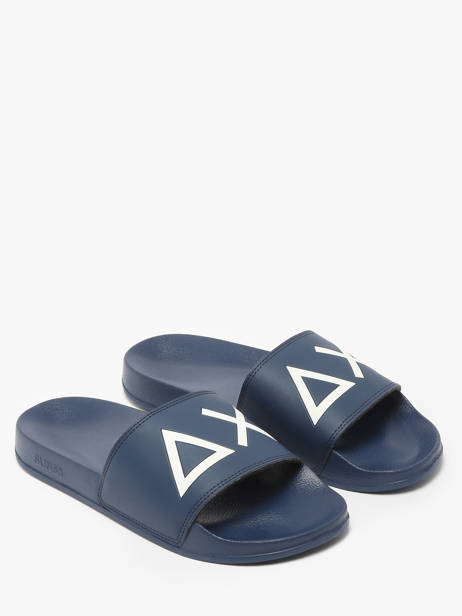 Flip Flops Logo Sun68 Blue men X35102 other view 1