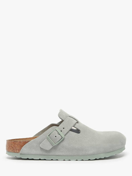 Mules Boston En Cuir Birkenstock Vert accessoires 1029214
