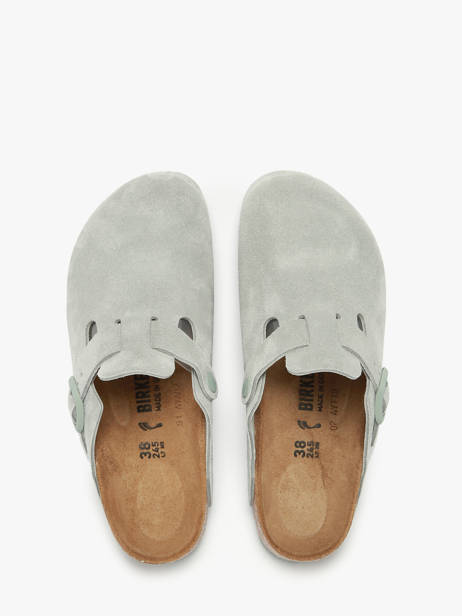 Mules Boston En Cuir Birkenstock Vert accessoires 1029214 vue secondaire 3