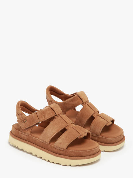 Sandals Goldenstar In Leather Ugg Brown accessoires 1137890 other view 1