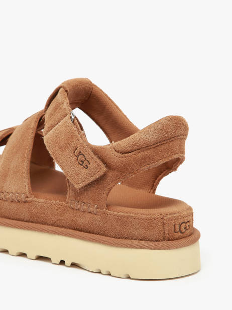 Sandals Goldenstar In Leather Ugg Brown accessoires 1137890 other view 2