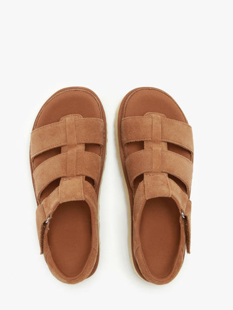 Sandals Goldenstar In Leather Ugg Brown accessoires 1137890 other view 3