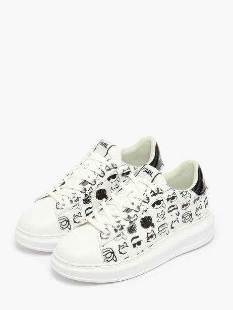 Sneakers Kapri Twin Nft En Cuir Karl lagerfeld Blanc accessoires KL62512T vue secondaire 2