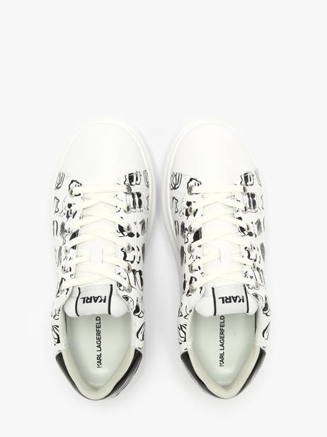 Sneakers Kapri Twin Nft En Cuir Karl lagerfeld Blanc accessoires KL62512T vue secondaire 4